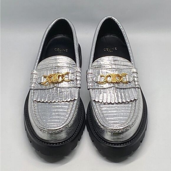 Celine Margaret Loafers With Triomphe Chain size 38 - Picture 2 of 12